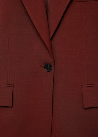 Blazer Recta con Solapa y Bolsillos