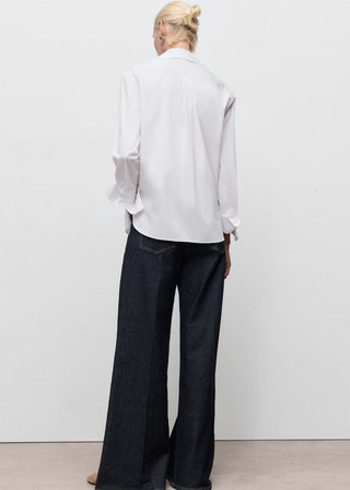 Camisa Manga Larga con Botones Ocultos