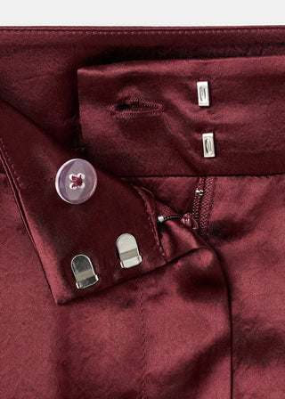 Pantalón Ancho Talle Medio de Satén