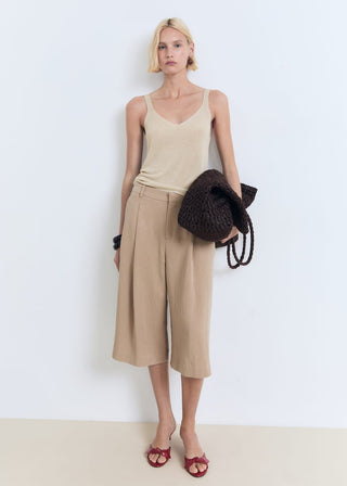 Blusa de Punto con Cuello V