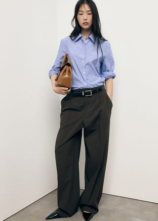 Camisa Manga Larga de Algodón