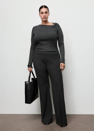 Camiseta Manga Larga con Detalle Metálico