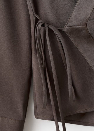 Camisa Manga Larga Estilo Cruzado