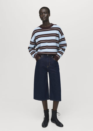 Sudadera Oversize Estampado de Rayas