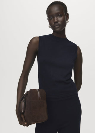 Blusa con Tirantes Anchos Cuello Redondo