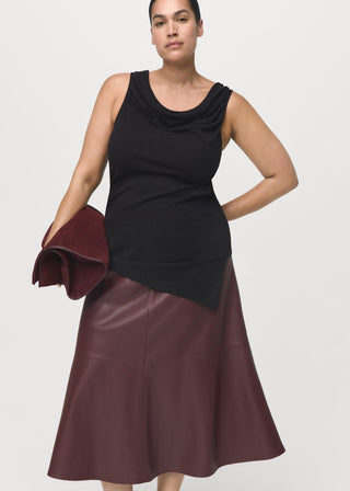 Enagua Midi Efecto Piel