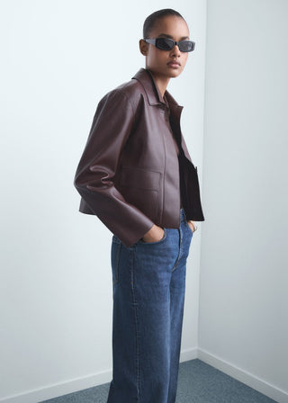 Jeans Wide Leg Talle Alto con Bolsillos