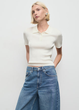 Jeans Balloon Talle Medio con Bolsillos