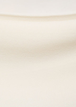 Blusa de Punto con Escote Palabra Honor