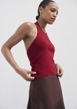 Blusa de Punto con Detalle Aro