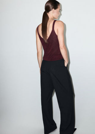 Blusa de Punto con Cuello V