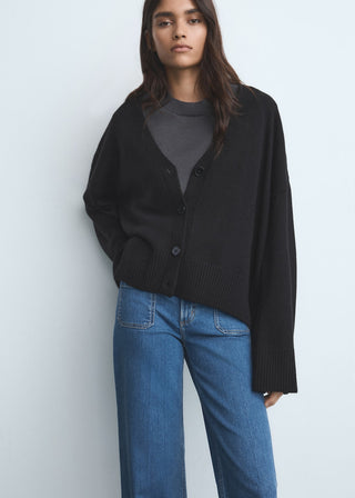 Jeans Wide Leg Talle Alto con Bolsillos