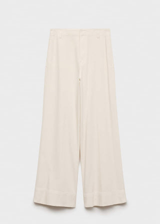 Jeans Wide Leg Talle Medio con Bolsillos