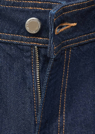 Jeans Wide Leg Talle Alto con Bolsillos