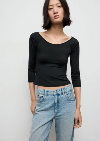 Camiseta Ajustada Cuello Redondo