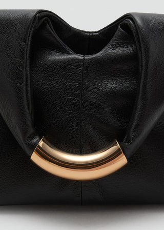 Bolso de Mano con Asa Metálica