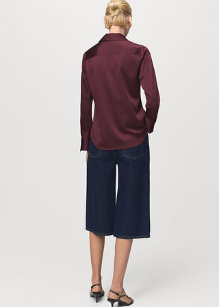 Camisa Manga Larga Tejido Satinado