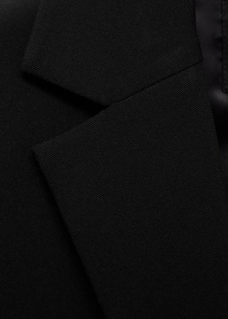 Blazer Recto con Bolsillos de Solapa