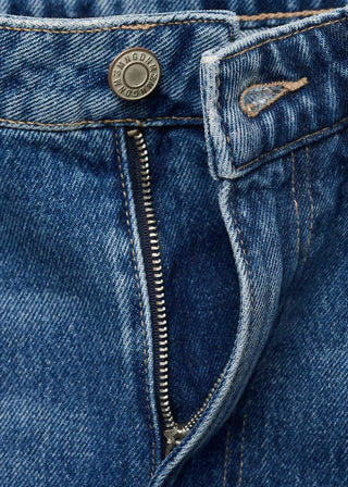 Jeans Balloon Talle Alto con Bolsillos