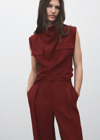 Pantalón Talle Alto con Pinzas