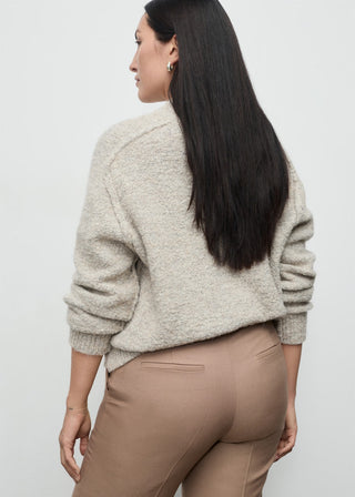 Pantalón Talle Medio Mezcla de Lana