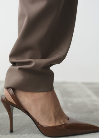 Zapato de Tacón con Acabado Charol