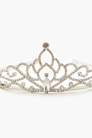 Diadema con Tiara de Diamantes de Imitación