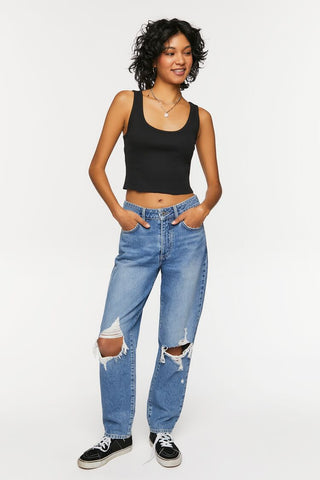 Camiseta Cropped de Tirantes