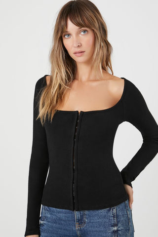 Camisa Corset Manga Larga