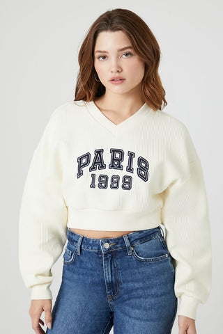 Sudadera con Bordado París 1999