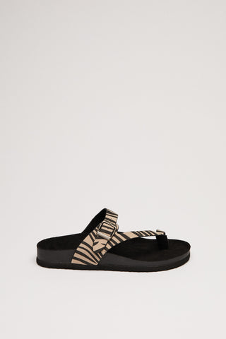 Sandalias Doble Tira Animal Print