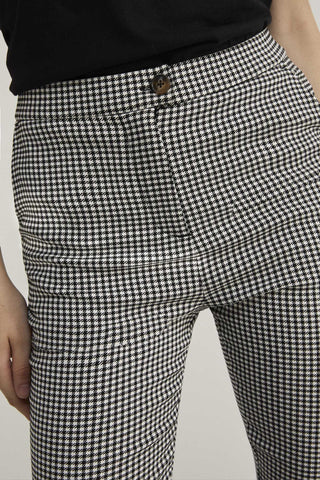 Denim Chino Cuadros Vichy Negro