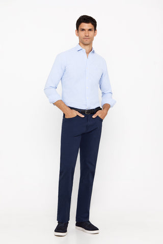 Pantalón Corte Slim Fit Azul Oscuro