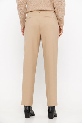 Pantalón de Vestir Ancho, Beige