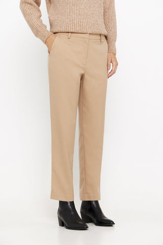 Pantalón de Vestir Ancho, Beige