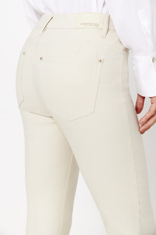 Pantalón Push Up Tiro Alto, Beige