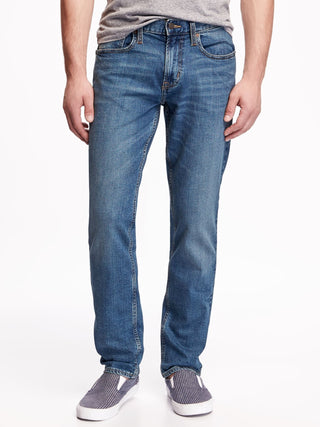 ON Denim Slim Vaqueros incorporados flexibles para hombre - Lavado claro