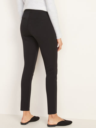 Pantalón Chino de Talle Alto, Negro