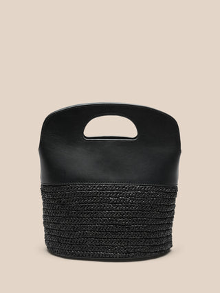 Bolso De Piel Negro