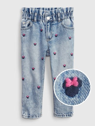 Jeans con Cintura Elástica Diseño Disney, Niña