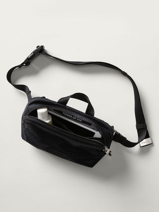 Bolso Crossbody con Malla, Negro