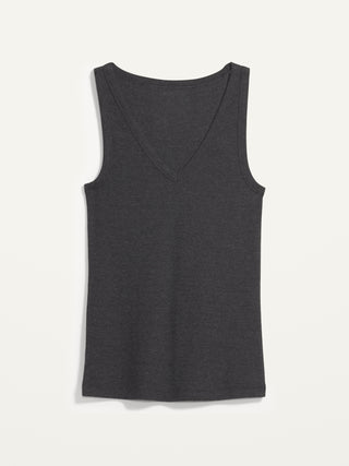 Camiseta sin Mangas Cuello V, Gris