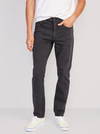 Pantalón Ajustado Con Bolsillos, Gris Oscuro