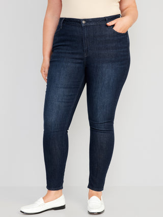 Jeans Ajustados de Talle Alto