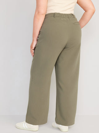 Pantalón de Traje Plisado con Bolsillos