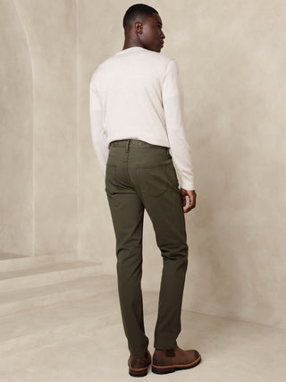 Pantalón Corte Slim con Bolsillos, Verde