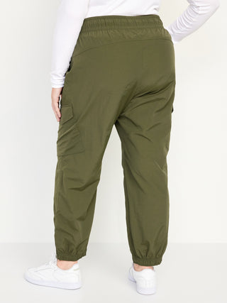 Pantalón Cargo con Cremallera Talle Alto